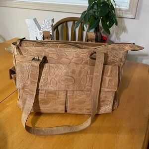 Tangaroa Venezia Terrida tote, tan, weekend bag, just like new!!!!​​​​
